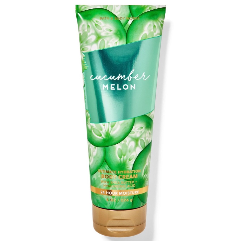 Bath & Body Works Cucumber Melon Ultimate Hydration Body Cream 8 oz NEW